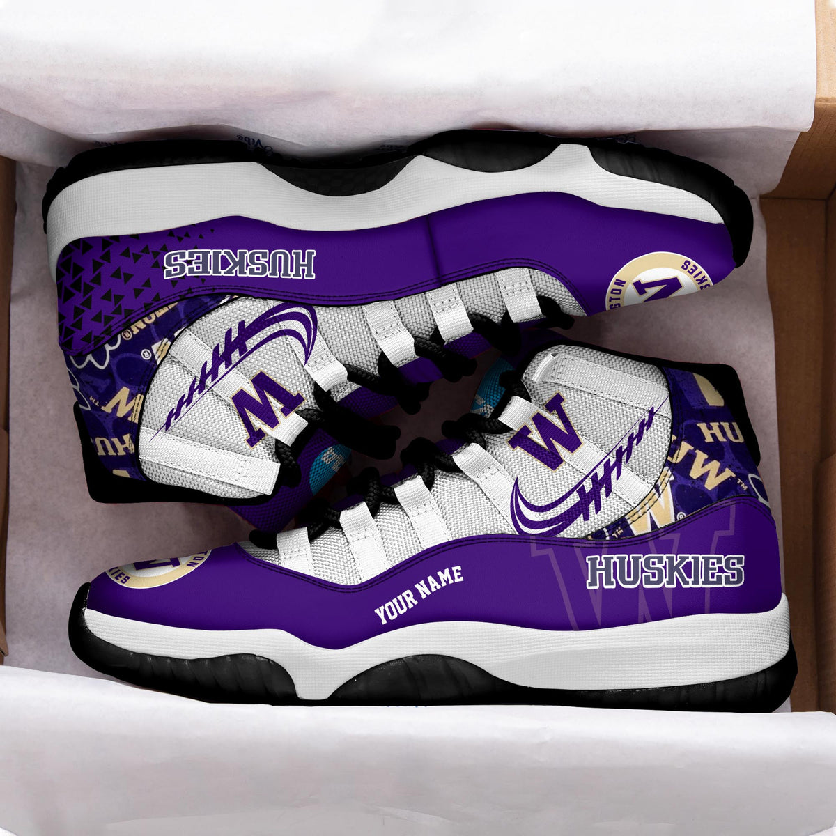 Footwearstorm Washington Huskies AJ11 Sneakers Shoes For Men And Women 2309292