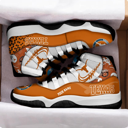 Footwearstorm Texas Longhorns AJ11 Sneakers Shoes For Men And Women 2309290