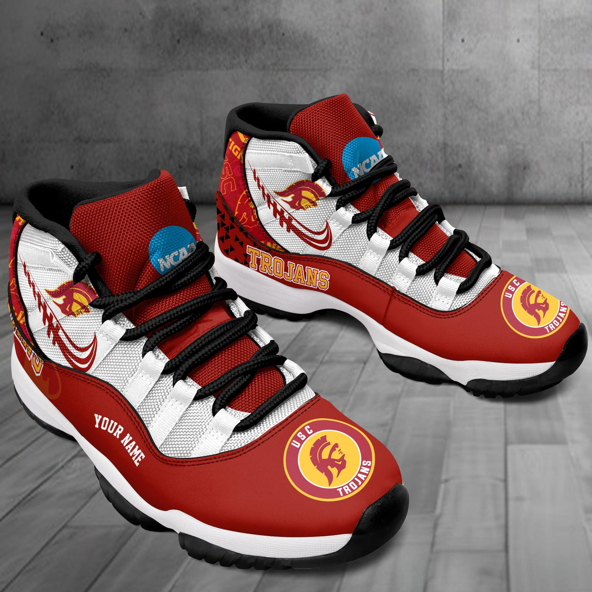 Footwearstorm USC Trojans AJ11 Sneakers Shoes For Men And Women 2309285
