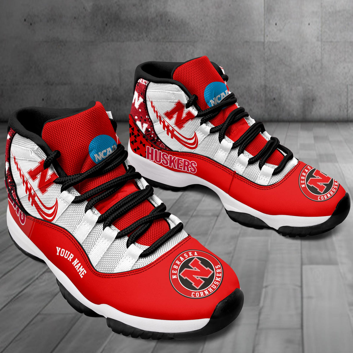 Footwearstorm Nebraska Cornhuskers AJ11 Sneakers Shoes For Men And Women 2309297