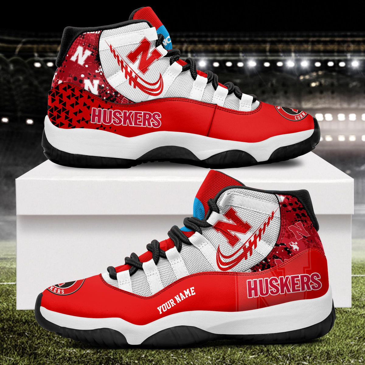 Footwearstorm Nebraska Cornhuskers AJ11 Sneakers Shoes For Men And Women 2309297