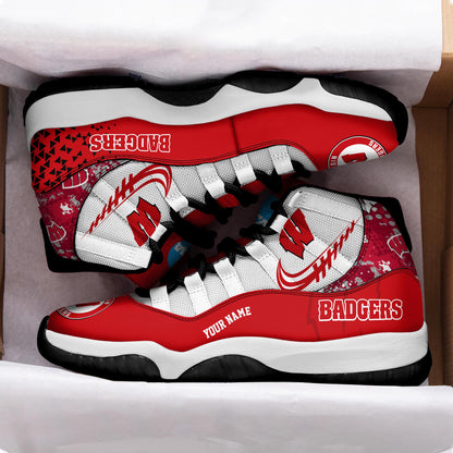 Footwearstorm Wisconsin Badgers AJ11 Sneakers Shoes For Men And Women 2309300