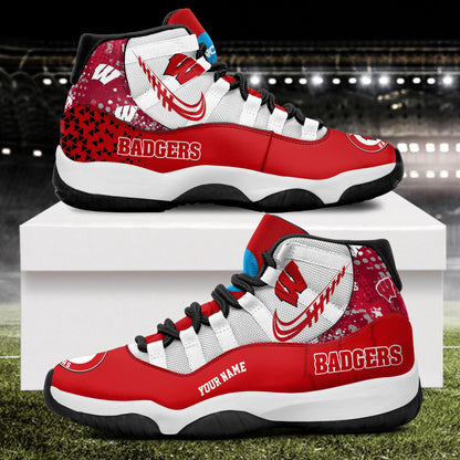 Footwearstorm Wisconsin Badgers AJ11 Sneakers Shoes For Men And Women 2309300