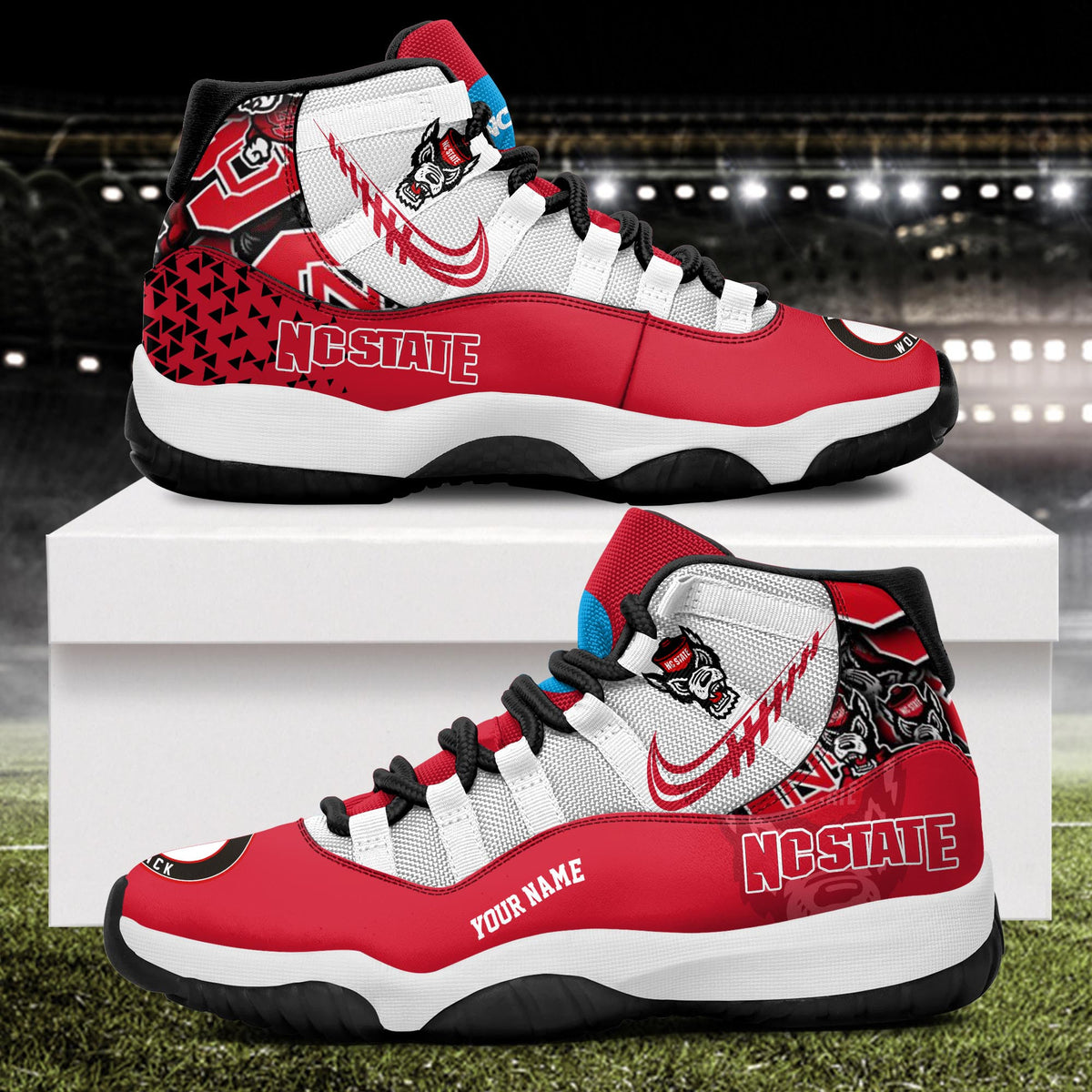 Footwearstorm NC State Wolfpack AJ11 Sneakers Shoes For Men And Women 2309295