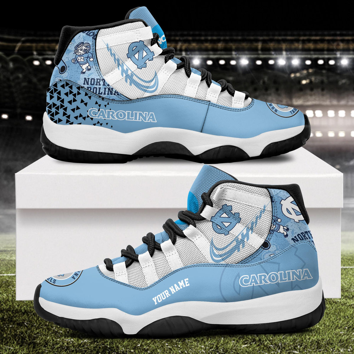 Footwearstorm North Carolina Tar Heels AJ11 Sneakers Shoes For Men And Women 2309296