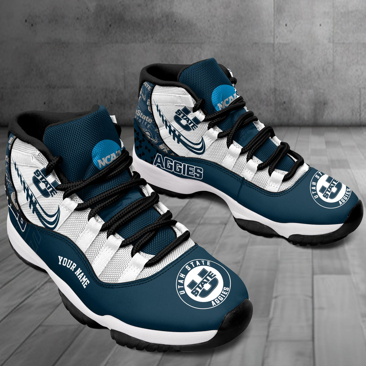Footwearstorm Utah State Aggies AJ11 Sneakers Shoes For Men And Women 2309274