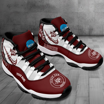 Footwearstorm Texas A&M Aggies AJ11 Sneakers Shoes For Men And Women 2309286
