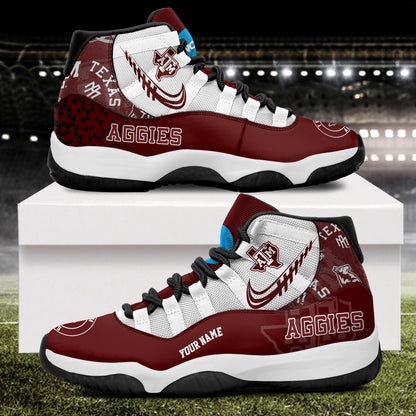 Footwearstorm Texas A&M Aggies AJ11 Sneakers Shoes For Men And Women 2309286