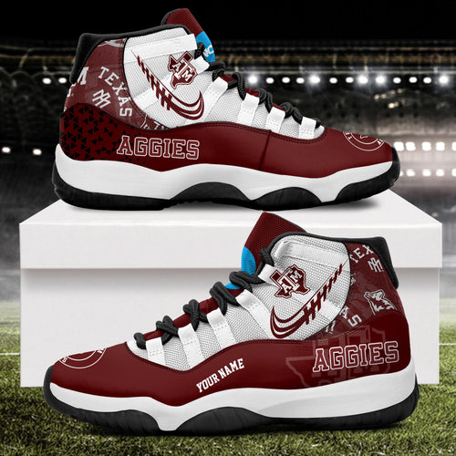 Footwearstorm Texas A&M Aggies AJ11 Sneakers Shoes For Men And Women 2309286