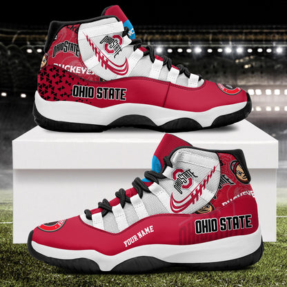 Footwearstorm Ohio State Buckeyes AJ11 Sneakers Shoes For Men And Women 2309284