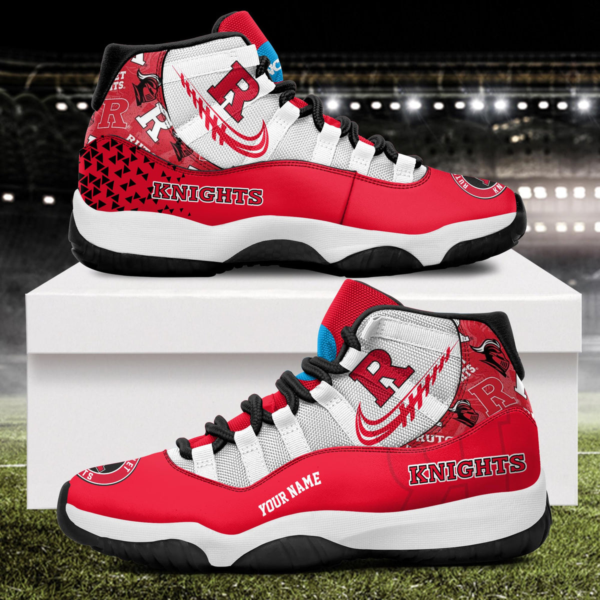 Footwearstorm Rutgers Scarlet Knights AJ11 Sneakers Shoes For Men And Women 2309281