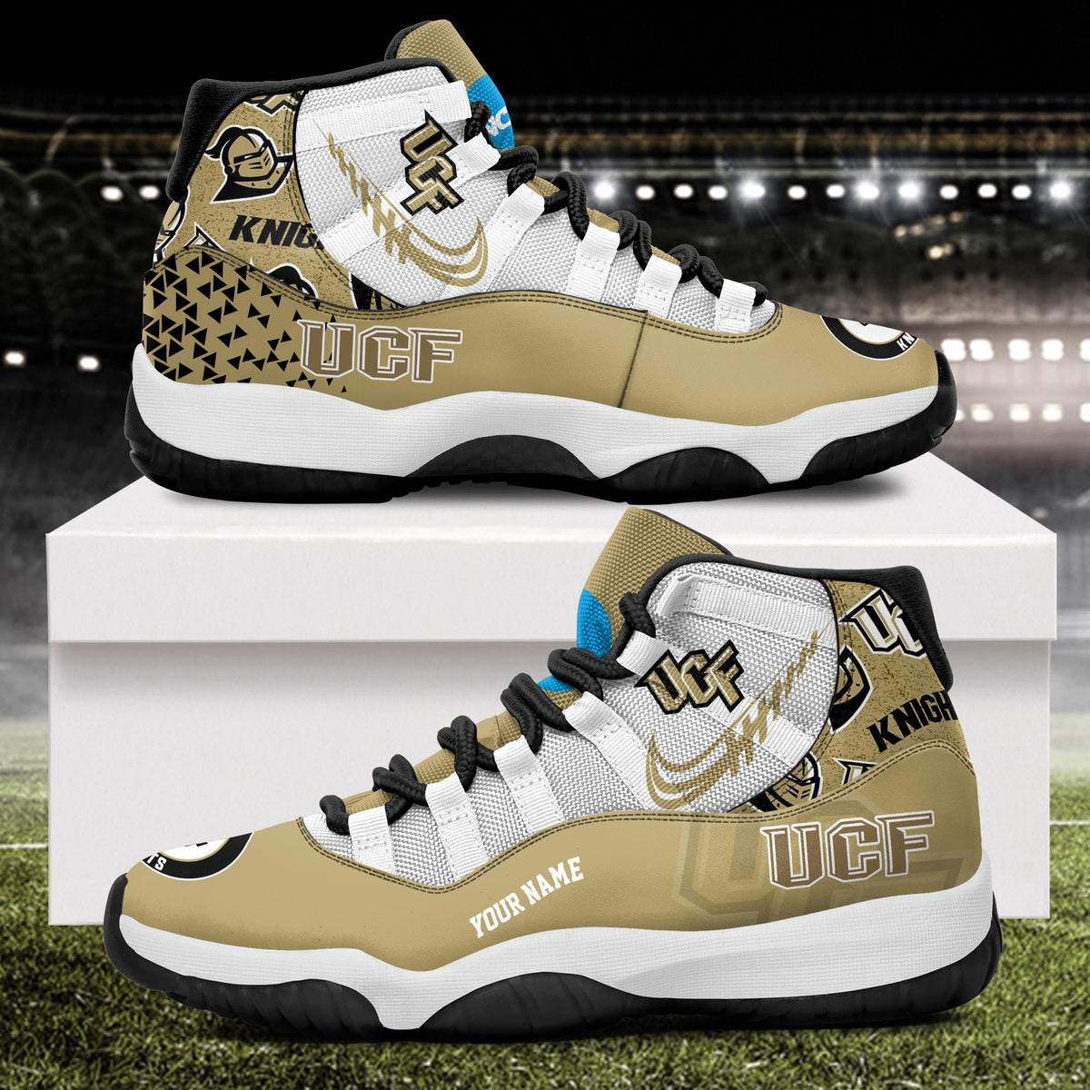 Footwearstorm UCF Knights AJ11 Sneakers Shoes For Men And Women 2309278