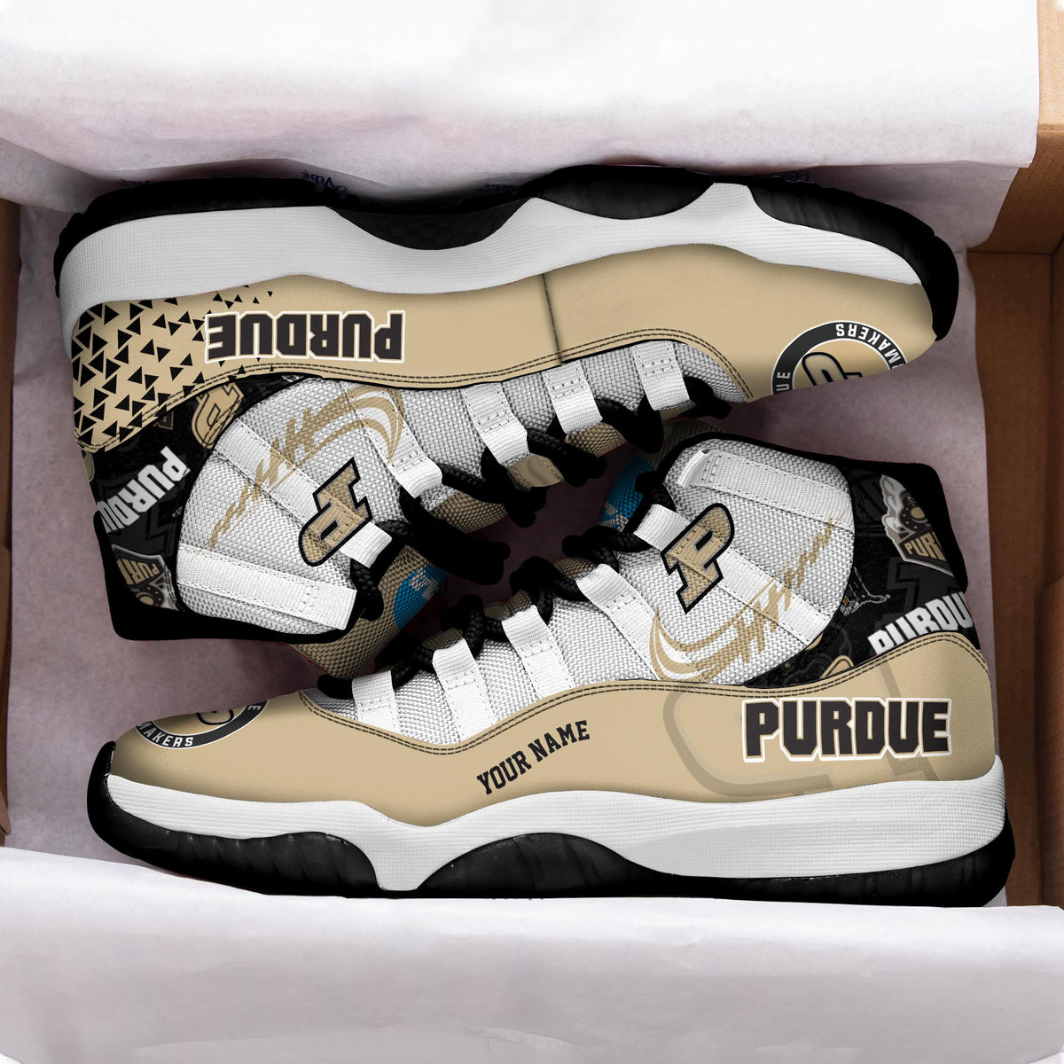 Footwearstorm Purdue Boilermakers AJ11 Sneakers Shoes For Men And Women 2309275