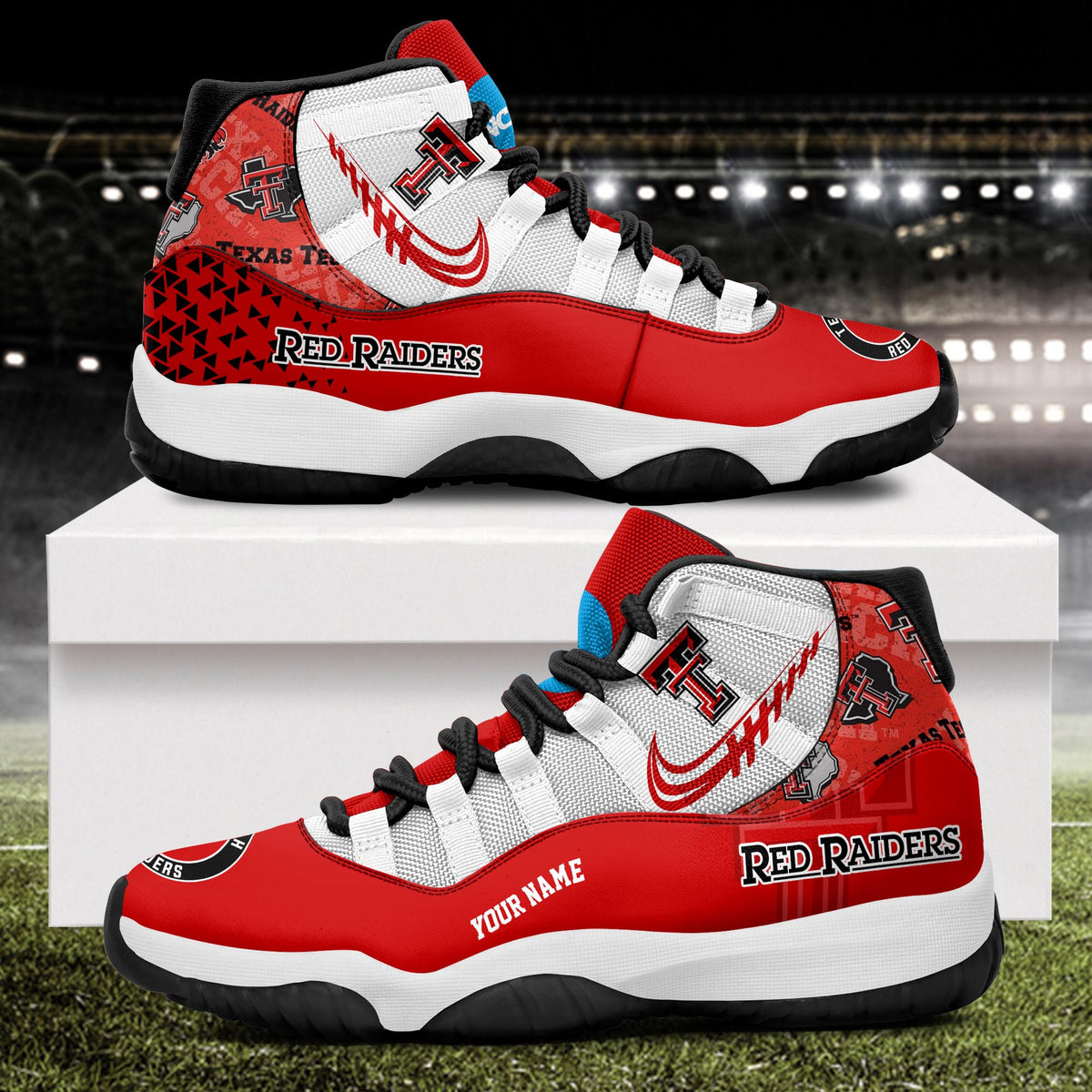 Footwearstorm Texas Tech Red Raiders AJ11 Sneakers Shoes For Men And Women 2309276