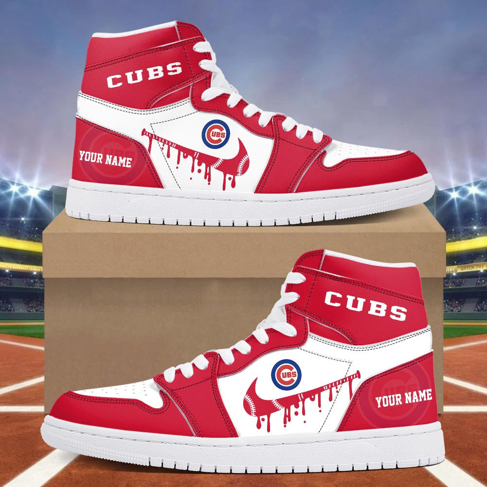 Footwearstorm Chicago Cubs AJ1 High Sneakers Shoes For Men And Women 300934