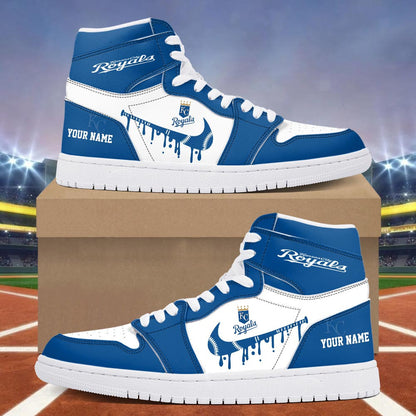 Footwearstorm Kansas City Royals AJ1 High Sneakers Shoes For Men And Women 300939