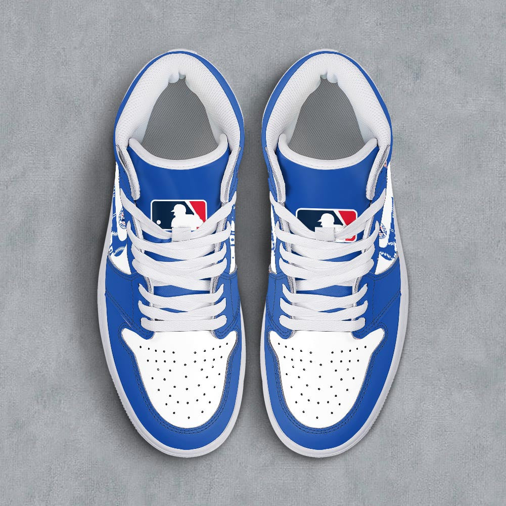 Footwearstorm Toronto Blue Jays AJ1 High Sneakers Shoes For Men And Women 300938