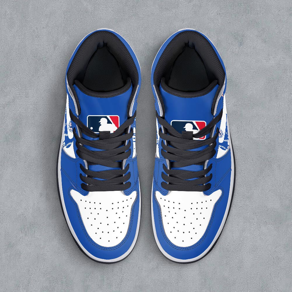 Footwearstorm Toronto Blue Jays AJ1 High Sneakers Shoes For Men And Women 300938