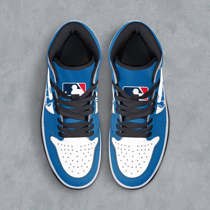Footwearstorm Los Angeles Dodgers AJ1 High Sneakers Shoes For Men And Women 300933