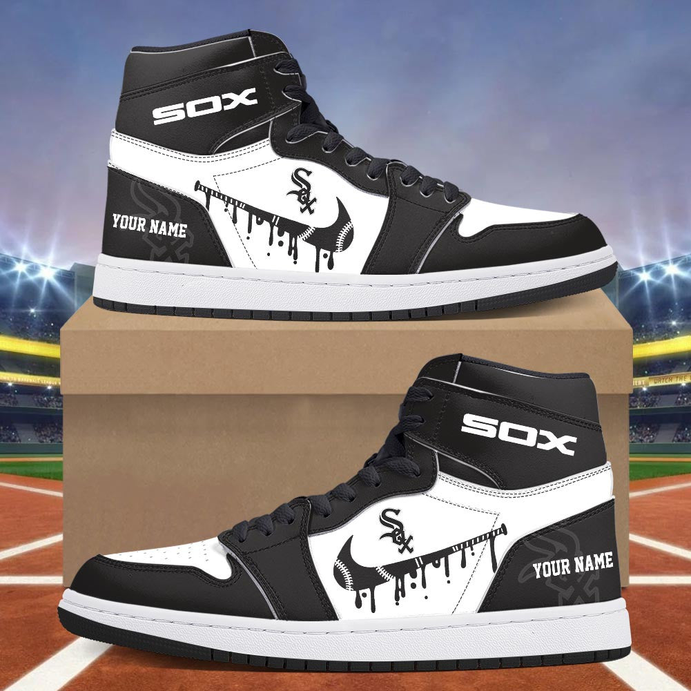 Footwearstorm Chicago White Sox AJ1 High Sneakers Shoes For Men And Women 300958