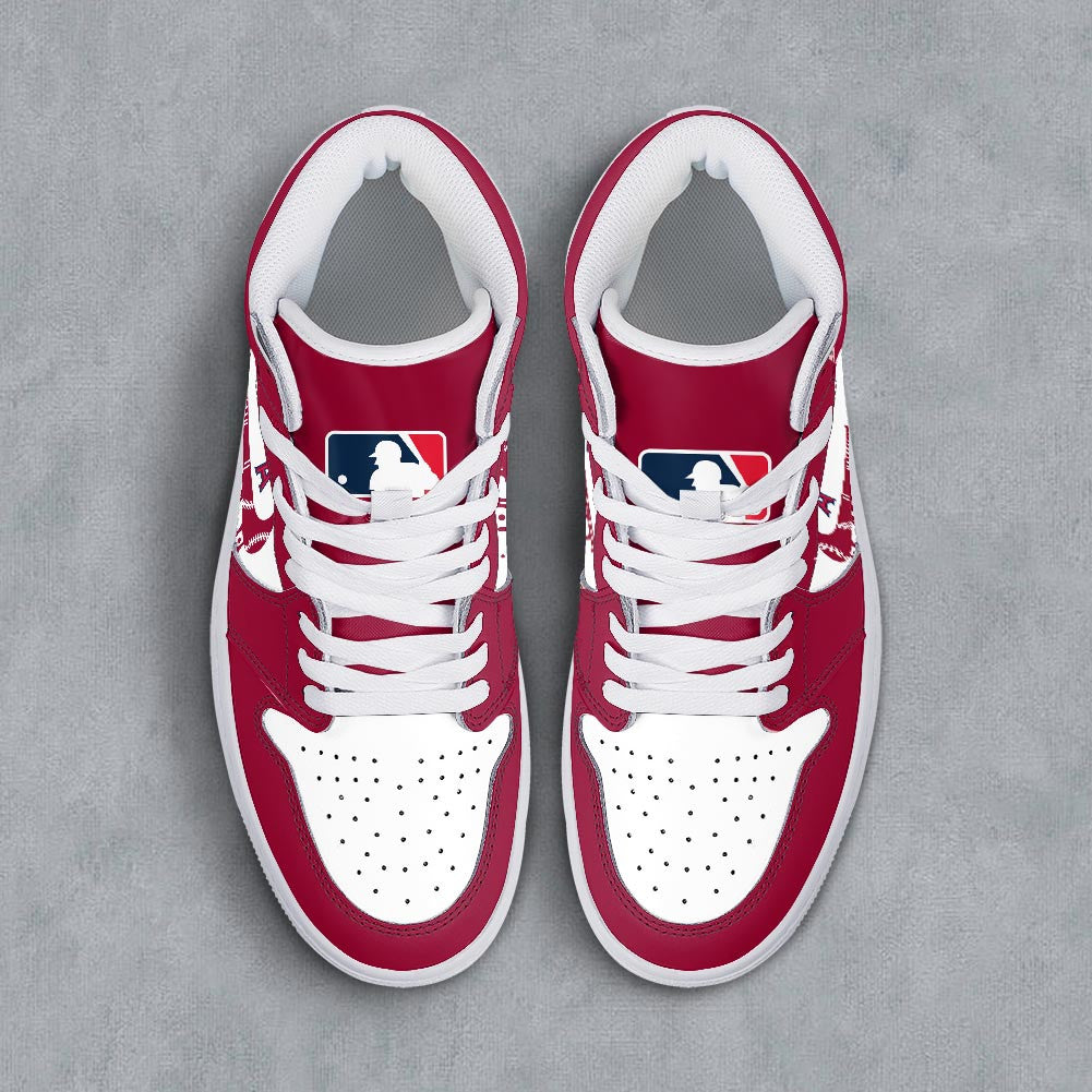 Footwearstorm Los Angeles Angels AJ1 High Sneakers Shoes For Men And Women 300960
