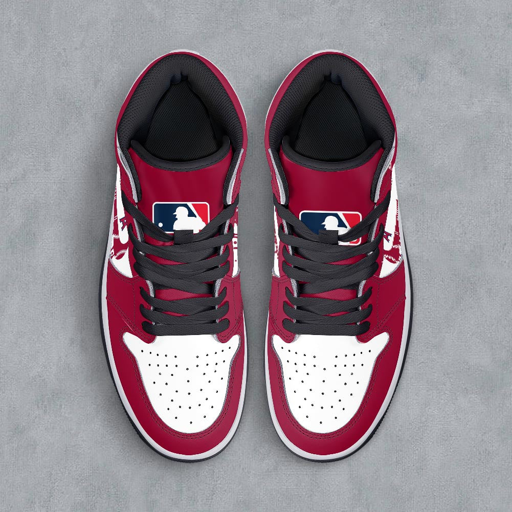 Footwearstorm Los Angeles Angels AJ1 High Sneakers Shoes For Men And Women 300960