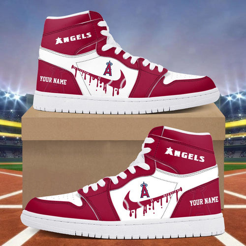 Footwearstorm Los Angeles Angels AJ1 High Sneakers Shoes For Men And Women 300960