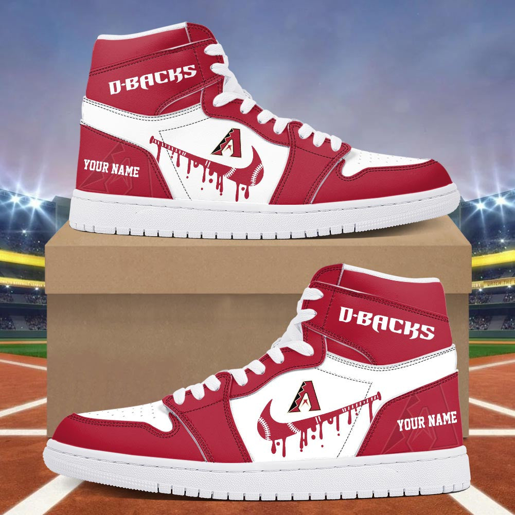 Footwearstorm Arizona Diamondbacks AJ1 High Sneakers Shoes For Men And Women 300961