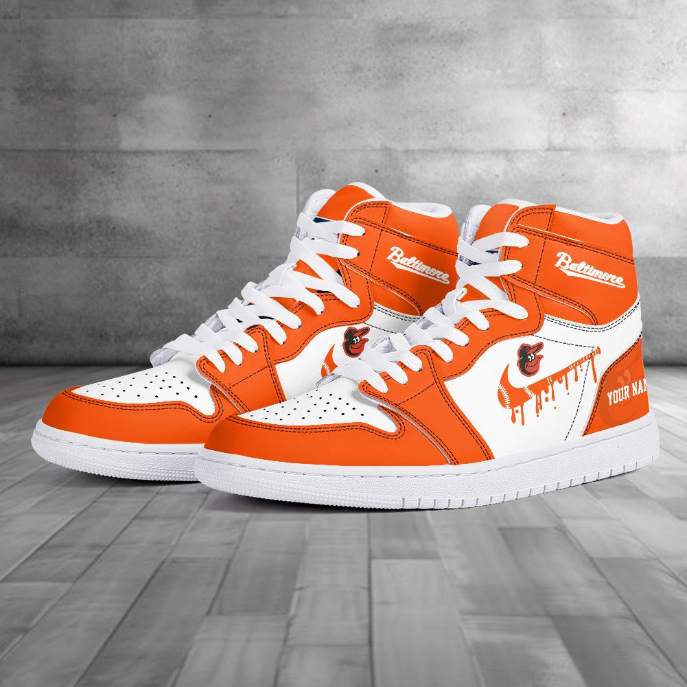 Footwearstorm Baltimore Orioles AJ1 High Sneakers Shoes For Men And Women 300959