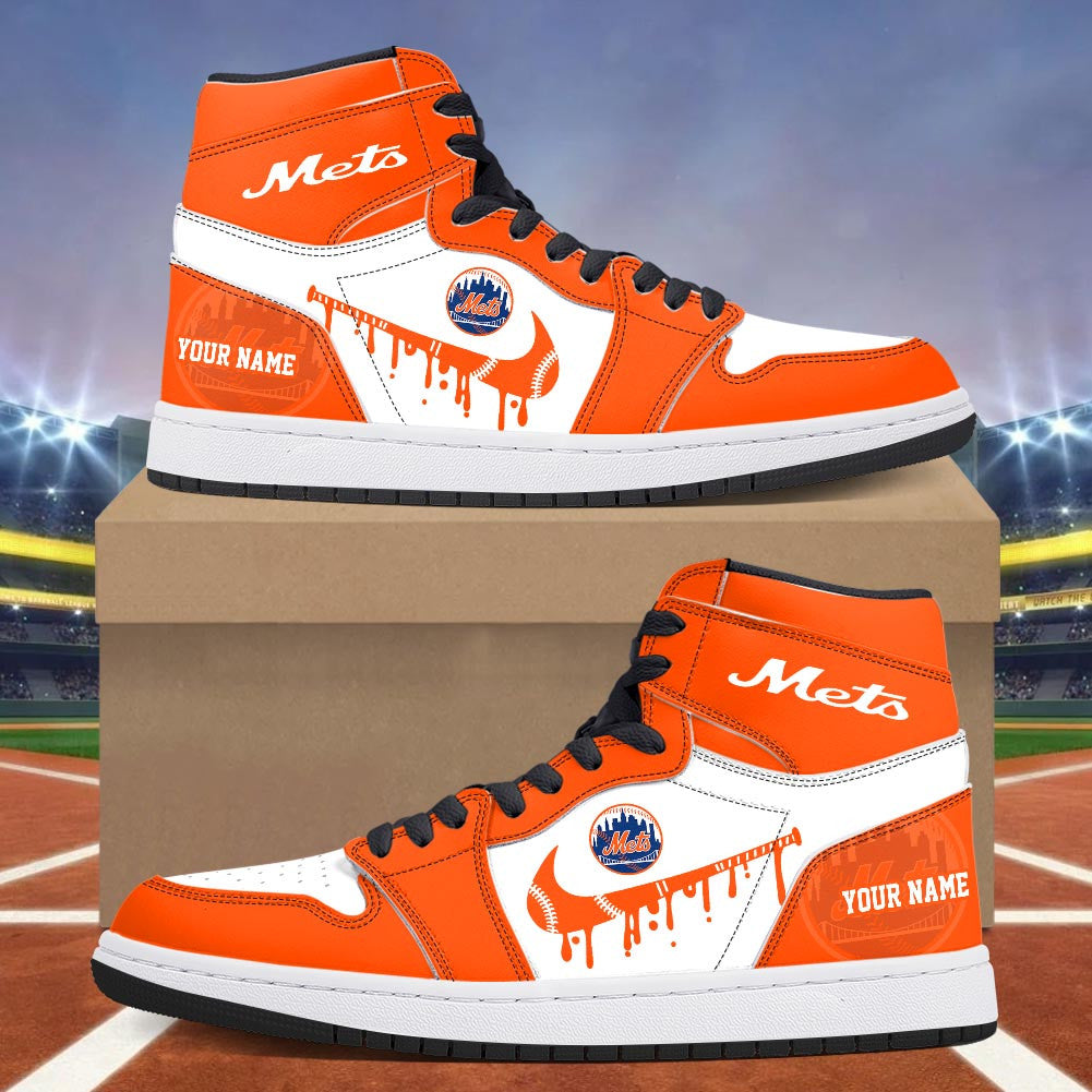 Footwearstorm New York Mets AJ1 High Sneakers Shoes For Men And Women 300954