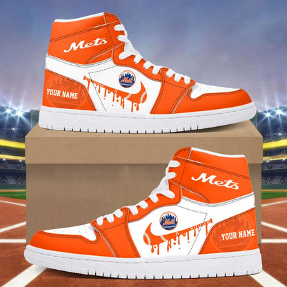 Footwearstorm New York Mets AJ1 High Sneakers Shoes For Men And Women 300954