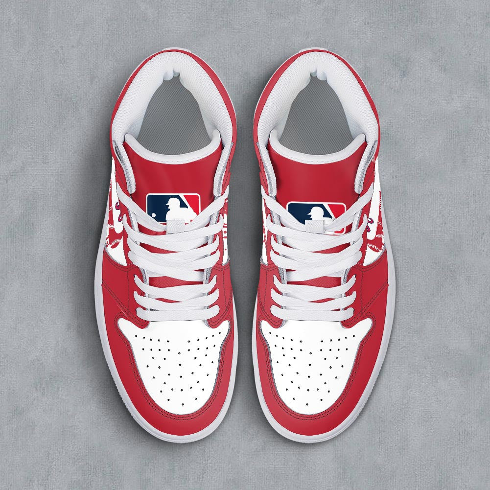 Footwearstorm Atlanta Braves AJ1 High Sneakers Shoes For Men And Women 300950