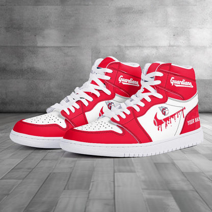 Footwearstorm Cleveland Guardians AJ1 High Sneakers Shoes For Men And Women 300942