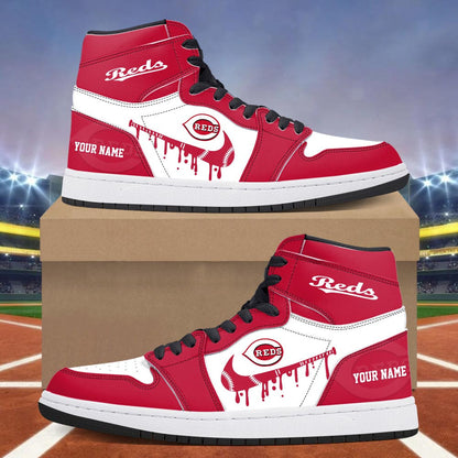 Footwearstorm Cincinnati Reds AJ1 High Sneakers Shoes For Men And Women 300945