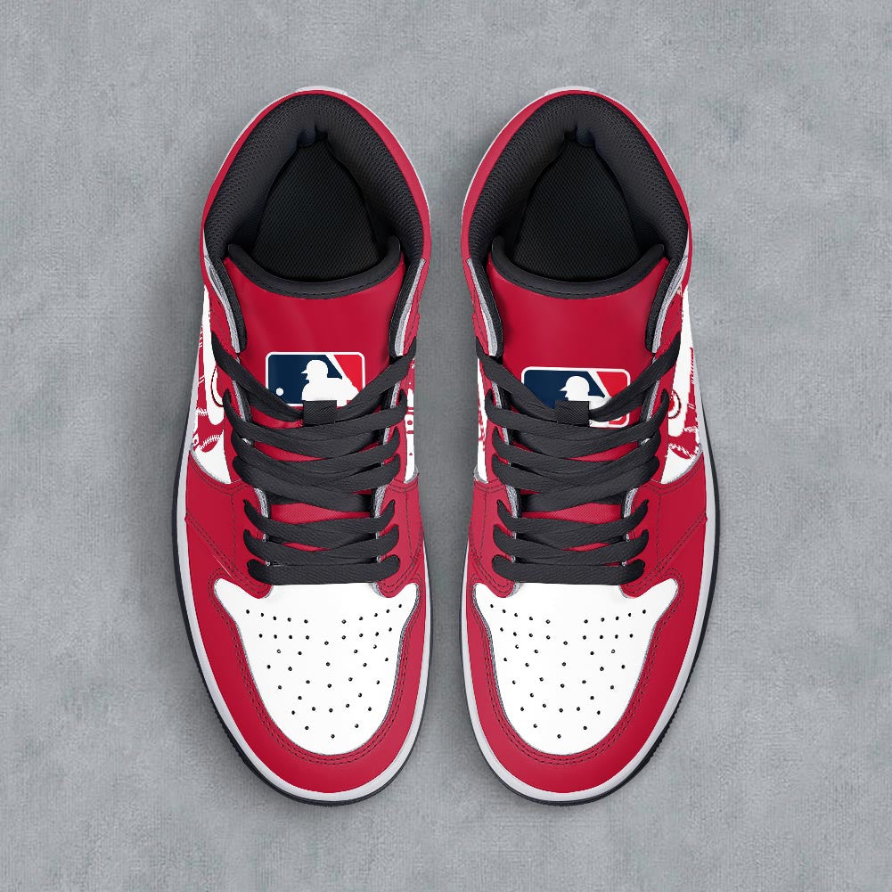 Footwearstorm Cincinnati Reds AJ1 High Sneakers Shoes For Men And Women 300945