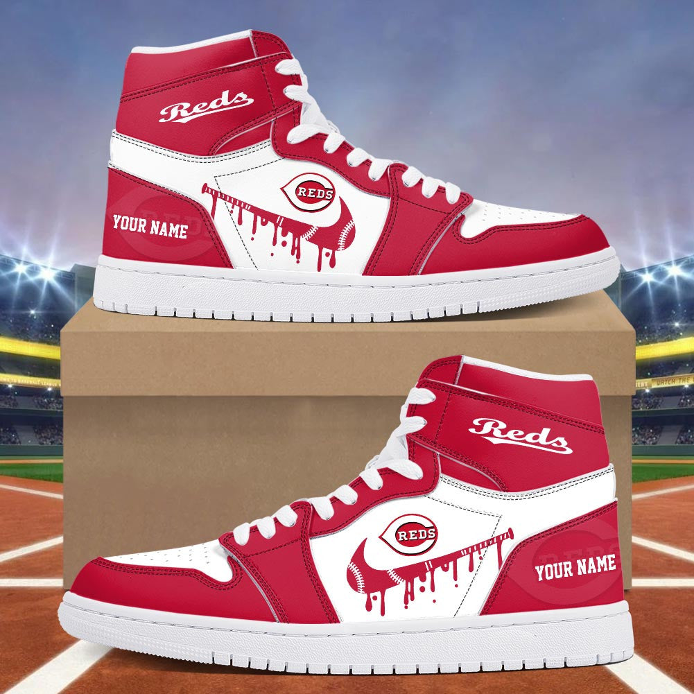 Footwearstorm Cincinnati Reds AJ1 High Sneakers Shoes For Men And Women 300945