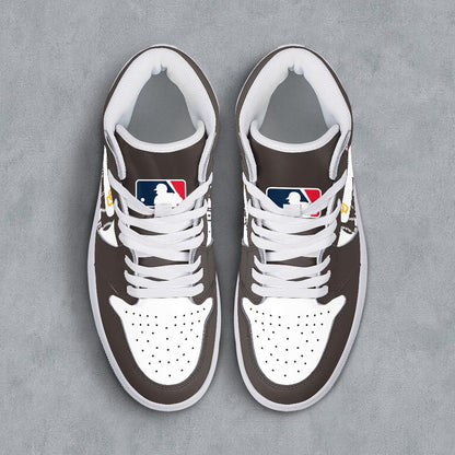 Footwearstorm San Diego Padres AJ1 High Sneakers Shoes For Men And Women 300948