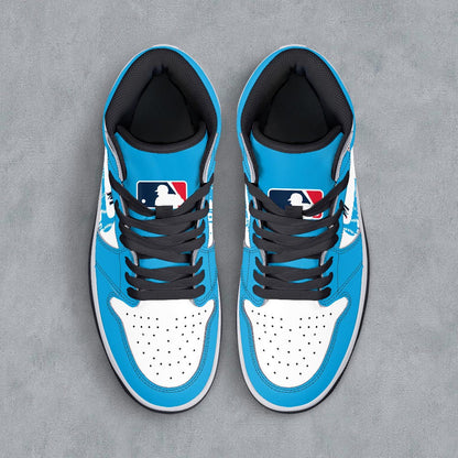 Footwearstorm Miami Marlins AJ1 High Sneakers Shoes For Men And Women 300947