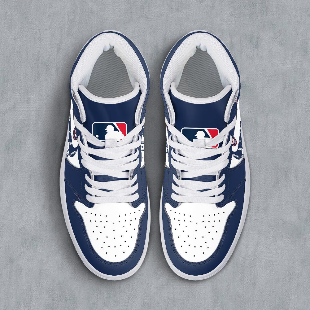 Footwearstorm Washington Nationals AJ1 High Sneakers Shoes For Men And Women 300943