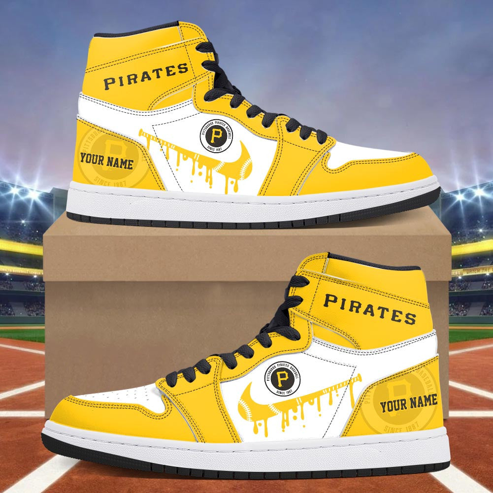 Footwearstorm Pittsburgh Pirates AJ1 High Sneakers Shoes For Men And Women 300941