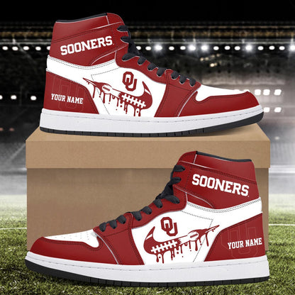 Footwearstorm Oklahoma Sooners AJ1 High Sneakers Shoes For Men And Women 3009299
