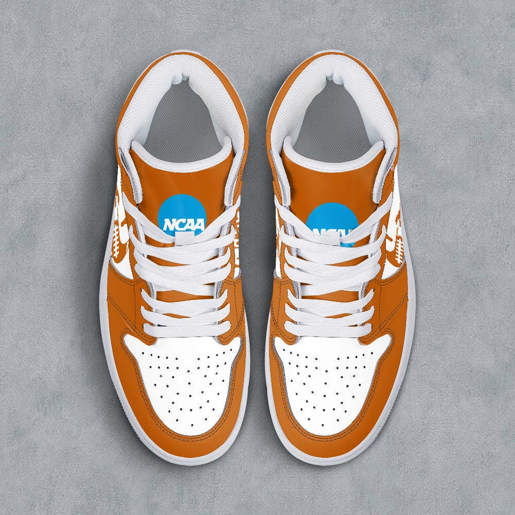 Footwearstorm Texas Longhorns AJ1 High Sneakers Shoes For Men And Women 3009297