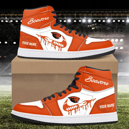 Footwearstorm Oregon State Beavers AJ1 High Sneakers Shoes For Men And Women 3009298