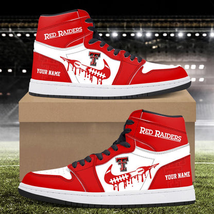 Footwearstorm Texas Tech Red Raiders AJ1 High Sneakers Shoes For Men And Women 3009285