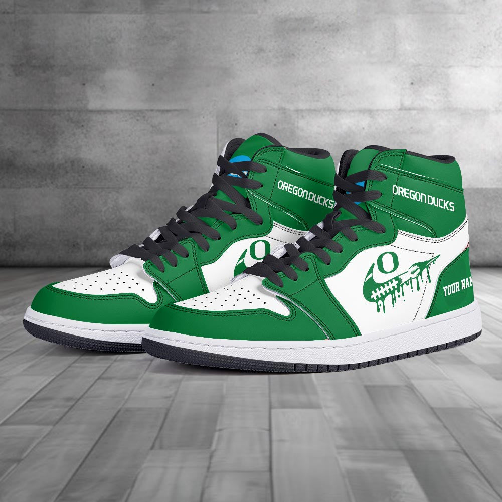Footwearstorm Oregon Ducks AJ1 High Sneakers Shoes For Men And Women 3009280
