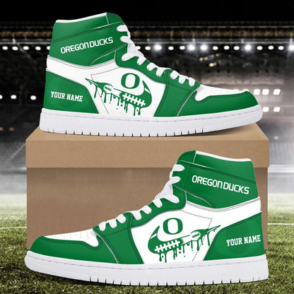 Footwearstorm Oregon Ducks AJ1 High Sneakers Shoes For Men And Women 3009280