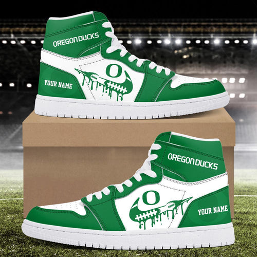 Footwearstorm Oregon Ducks AJ1 High Sneakers Shoes For Men And Women 3009280