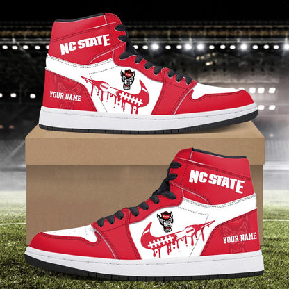 Footwearstorm NC State Wolfpack AJ1 High Sneakers Shoes For Men And Women 3009276