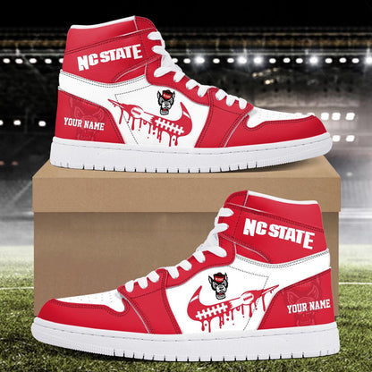 Footwearstorm NC State Wolfpack AJ1 High Sneakers Shoes For Men And Women 3009276