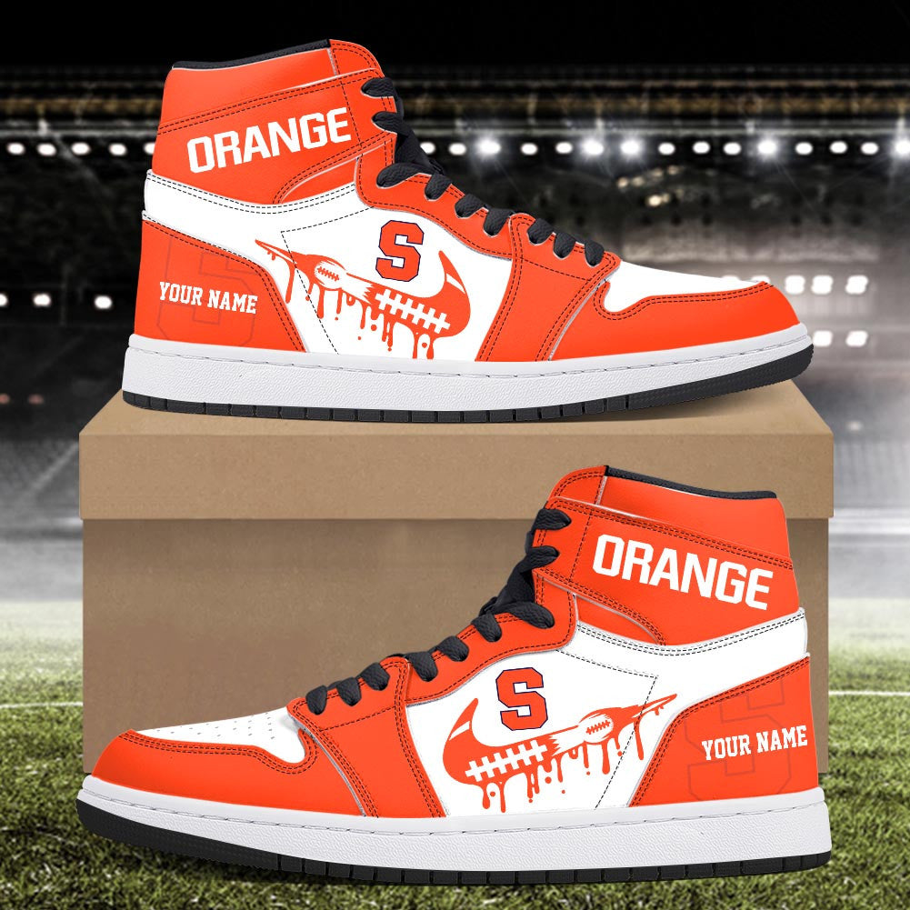 Footwearstorm Syracuse Orange AJ1 High Sneakers Shoes For Men And Women 3009268